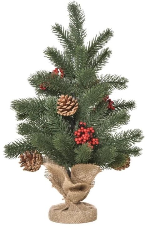 Choinka Sztuczna Mini Z Ozdobami 55 Gałęzi 50 cm PAKO 830-386 PAKO Choinka Sztuczna Mini Z Ozdobami 55 Gałęzi 50 cm PAKO 830-386 PAKO