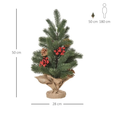 Choinka Sztuczna Mini Z Ozdobami 55 Gałęzi 50 cm PAKO 830-386 PAKO Choinka Sztuczna Mini Z Ozdobami 55 Gałęzi 50 cm PAKO 830-386 PAKO