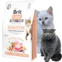 SUCHA KARMA DLA KOTA BRIT CARE CAT SENSITIVE 2KG Indyk z Łososiem bez zbóż