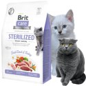 SUCHA KARMA DLA KOTA KACZKA Z INDYKIEM BRIT CARE CAT STERILIZED WEIGHT 2KG