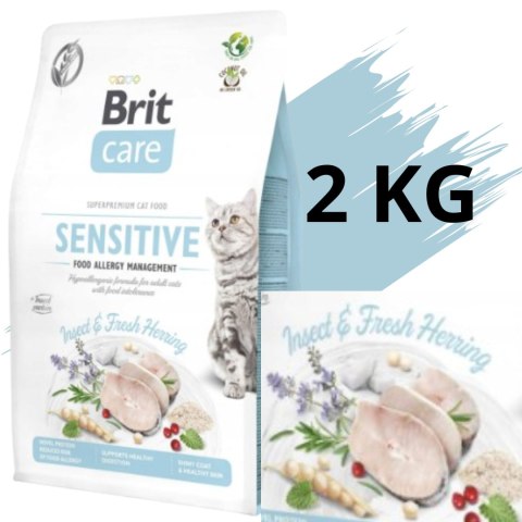 SUCHA KARMA DLA KOTA Z ALERGIĄ BRIT CARE CAT INSECT & HERRING ŚLEDŹ 2KG SUCHA KARMA DLA KOTA Z ALERGIĄ BRIT CARE CAT INSECT & HERRING ŚLEDŹ 2KG