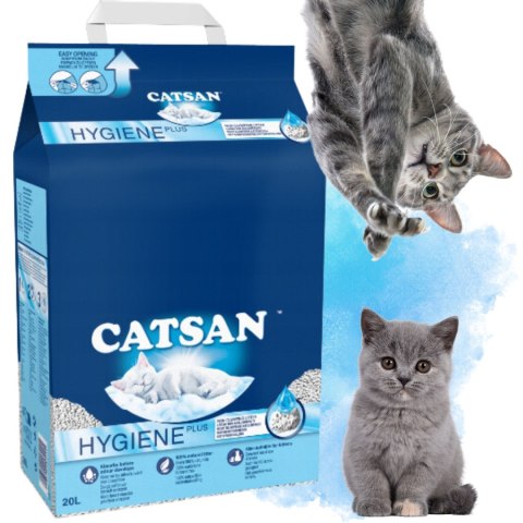 Żwirek dla kota niezbrylajacy Catsan HYGIENE Plus 20l bezzapachowy Żwirek dla kota niezbrylajacy Catsan HYGIENE Plus 20l bezzapachowy