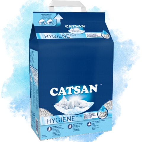 Żwirek dla kota niezbrylajacy Catsan HYGIENE Plus 20l bezzapachowy Żwirek dla kota niezbrylajacy Catsan HYGIENE Plus 20l bezzapachowy