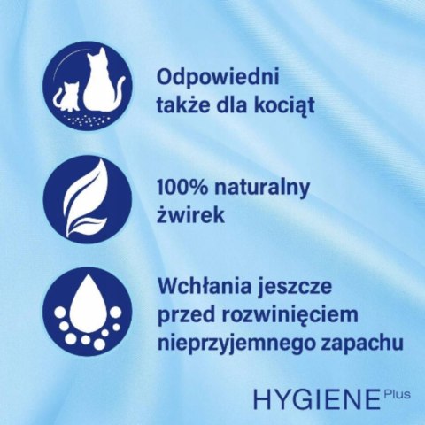 Żwirek dla kota niezbrylajacy Catsan HYGIENE Plus 20l bezzapachowy Żwirek dla kota niezbrylajacy Catsan HYGIENE Plus 20l bezzapachowy