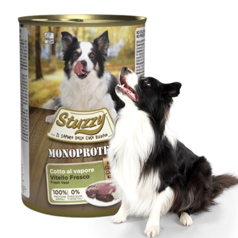 KARMA MOKRA DLA PSA Stuzzy puszka 400g Monoprotein Cielęcina WŁOSKA PREMIUM KARMA MOKRA DLA PSA Stuzzy puszka 400g Monoprotein Cielęcina WŁOSKA PREMIUM