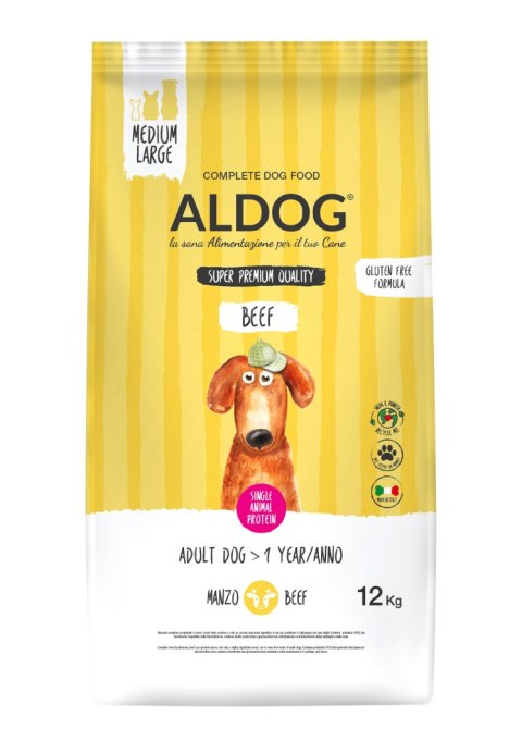 ALDOG Beef M&L karma monobiałkowa wołowina 12 kg ALDOG
