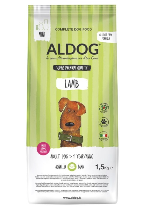 ALDOG Lamb MINI karma monobiałkowa jagnięcina 1,5 kg ALDOG