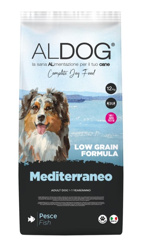 ALDOG Low Grain MEDITERRANEO karma monobiałkowa ryba 12 kg ALDOG ALDOG Low Grain MEDITERRANEO karma monobiałkowa ryba 12 kg ALDOG