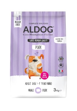 ALDOG Pork M&L karma monobiałkowa wieprzowina 3 kg ALDOG