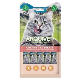 ARQUIVET Kremowa przekąska z tuńczykiem i łososiem 5X14 g Arquivet