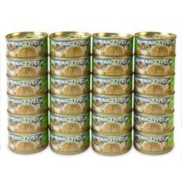 Arquivet Puszka dla kota z tuńczykiem i sardelką 24 x 80 g Arquivet