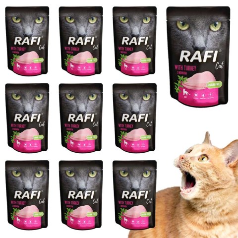 Rafi Cat saszetka indyk 10 x 100 g Rafi Rafi Cat saszetka indyk 10 x 100 g Rafi
