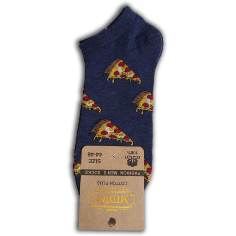 Skarpety męskie MIDINI 1 - wzór pizza - rozmiar 44-46 Luka Skarpety męskie MIDINI 1 - wzór pizza - rozmiar 44-46 Luka
