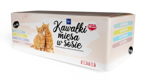 WAFI Karma mokra dla kota saszetki MIX SMAKÓW 40x100g WAFI WAFI Karma mokra dla kota saszetki MIX SMAKÓW 40x100g WAFI