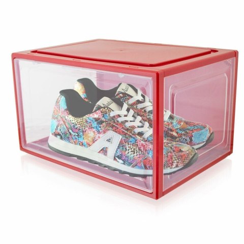 3x BOX NA BUTY ORGANIZER PUDEŁKO CZERWONE Bituxx 3x BOX NA BUTY ORGANIZER PUDEŁKO CZERWONE Bituxx