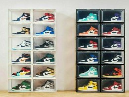 3x BOX NA BUTY ORGANIZER PUDEŁKO NIEBIESKIE Bituxx