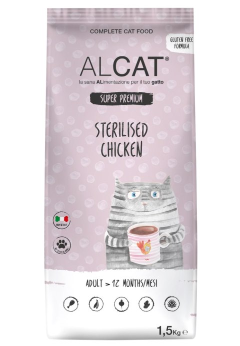 ALCAT Sterilised CHICKEN karma dla kotów sterylizowanych na bazie kurczaka1,5 kg ALCAT ALCAT Sterilised CHICKEN karma dla kotów sterylizowanych na bazie kurczaka1,5 kg ALCAT