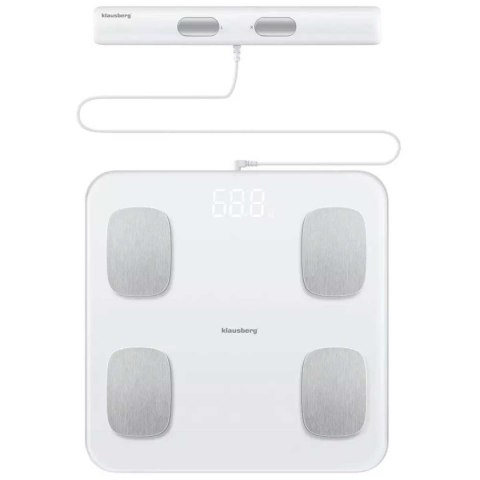 ANALITYCZNA WAGA ŁAZIENKOWA SMART IOS ANDROID KLAUSBERG KB-7853 KLAUSBERG ANALITYCZNA WAGA ŁAZIENKOWA SMART IOS ANDROID KLAUSBERG KB-7853 KLAUSBERG