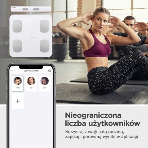 ANALITYCZNA WAGA ŁAZIENKOWA SMART IOS ANDROID KLAUSBERG KB-7853 KLAUSBERG ANALITYCZNA WAGA ŁAZIENKOWA SMART IOS ANDROID KLAUSBERG KB-7853 KLAUSBERG