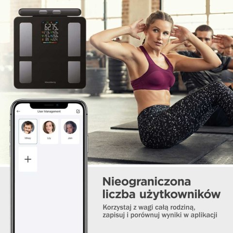 ANALITYCZNA WAGA ŁAZIENKOWA SMART IOS ANDROID KLAUSBERG KB-7856 KLAUSBERG ANALITYCZNA WAGA ŁAZIENKOWA SMART IOS ANDROID KLAUSBERG KB-7856 KLAUSBERG