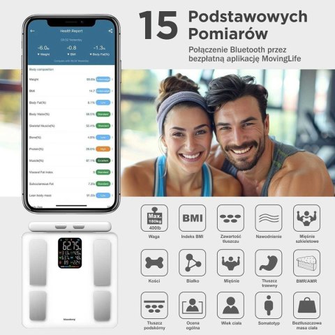 ANALITYCZNA WAGA ŁAZIENKOWA SMART IOS ANDROID KLAUSBERG KB-7857 KLAUSBERG ANALITYCZNA WAGA ŁAZIENKOWA SMART IOS ANDROID KLAUSBERG KB-7857 KLAUSBERG