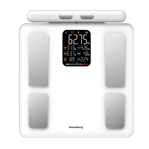 ANALITYCZNA WAGA ŁAZIENKOWA SMART IOS ANDROID KLAUSBERG KB-7857 KLAUSBERG ANALITYCZNA WAGA ŁAZIENKOWA SMART IOS ANDROID KLAUSBERG KB-7857 KLAUSBERG