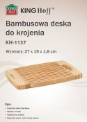 BAMBUSOWA DESKA KUCHENNA 27x19cm KINGHOFF KH-1137 KINGHOFF