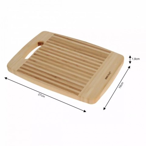 BAMBUSOWA DESKA KUCHENNA 27x19cm KINGHOFF KH-1137 KINGHOFF BAMBUSOWA DESKA KUCHENNA 27x19cm KINGHOFF KH-1137 KINGHOFF