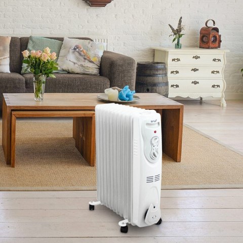 BITUXX Elektryczny grzejnik olejowy 2500 W 11 żeber biały Bituxx BITUXX Elektryczny grzejnik olejowy 2500 W 11 żeber biały Bituxx