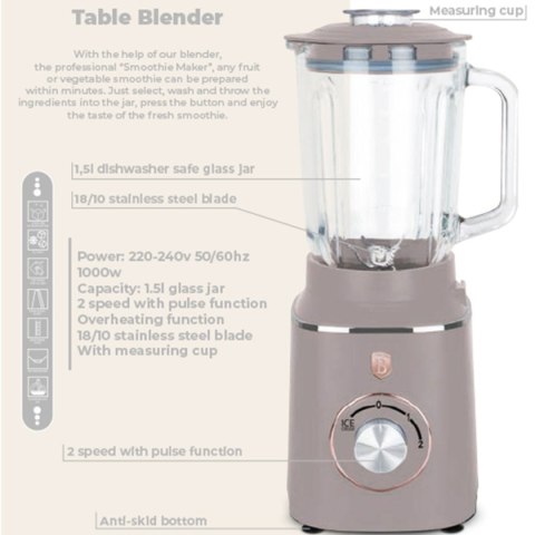 BLENDER KIELICHOWY MIKSER BERLINGER HAUS BH-9496 TAUPE BERLINGER HAUS BLENDER KIELICHOWY MIKSER BERLINGER HAUS BH-9496 TAUPE BERLINGER HAUS