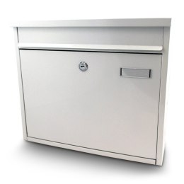 Biała skrzynka na listy metalowa 360x320 mm montaż zewnętrzny Bituxx Bituxx