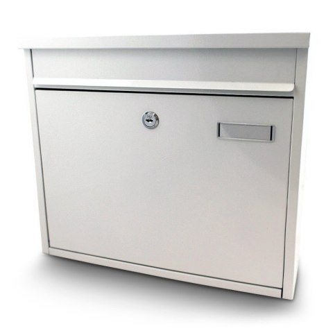 Biała skrzynka na listy metalowa 360x320 mm montaż zewnętrzny Bituxx Bituxx Biała skrzynka na listy metalowa 360x320 mm montaż zewnętrzny Bituxx Bituxx