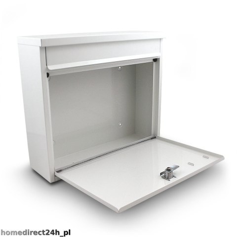 Biała skrzynka na listy metalowa 360x320 mm montaż zewnętrzny Bituxx Bituxx Biała skrzynka na listy metalowa 360x320 mm montaż zewnętrzny Bituxx Bituxx