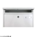 Biała skrzynka na listy metalowa 360x320 mm montaż zewnętrzny Bituxx Bituxx
