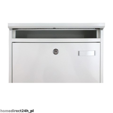 Biała skrzynka na listy metalowa 360x320 mm montaż zewnętrzny Bituxx Bituxx Biała skrzynka na listy metalowa 360x320 mm montaż zewnętrzny Bituxx Bituxx