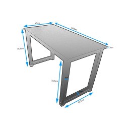 Biurko Loftowe 120x60 cm Metalowa Rama Industrialne do Biura i Nauki Bituxx
