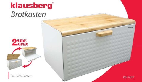 CHLEBAK DWUSTRONNY KLAUSBERG KB-7427 biały KLAUSBERG CHLEBAK DWUSTRONNY KLAUSBERG KB-7427 biały KLAUSBERG
