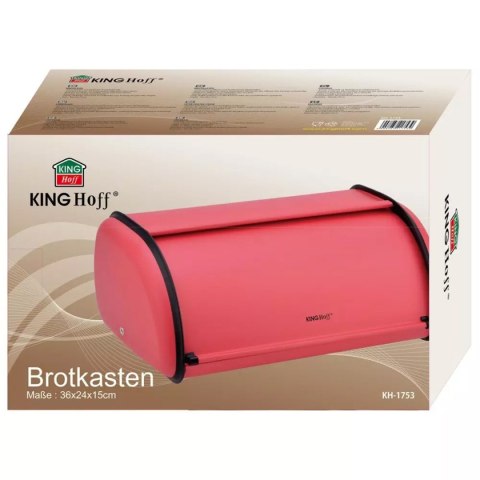 CHLEBAK STALOWY KINGHOFF KH-1753 czerwony KINGHOFF CHLEBAK STALOWY KINGHOFF KH-1753 czerwony KINGHOFF
