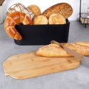 CHLEBAK Z DESKĄ BAMBUSOWĄ CZARNY 259301 VILDE