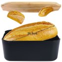 CHLEBAK Z DESKĄ BAMBUSOWĄ CZARNY 259301 VILDE