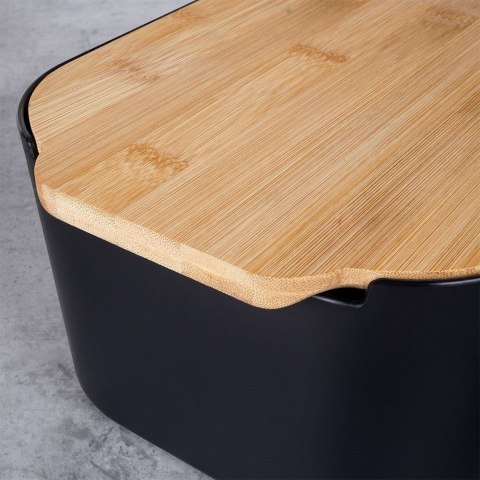 CHLEBAK Z DESKĄ BAMBUSOWĄ CZARNY 259301 VILDE CHLEBAK Z DESKĄ BAMBUSOWĄ CZARNY 259301 VILDE