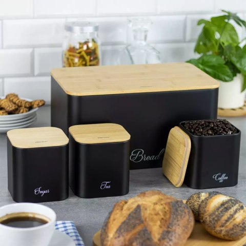 CHLEBAK Z ZESTAWEM POJEMNIKÓW KUCHENNYCH KINGHOFF KH-1586 KINGHOFF CHLEBAK Z ZESTAWEM POJEMNIKÓW KUCHENNYCH KINGHOFF KH-1586 KINGHOFF
