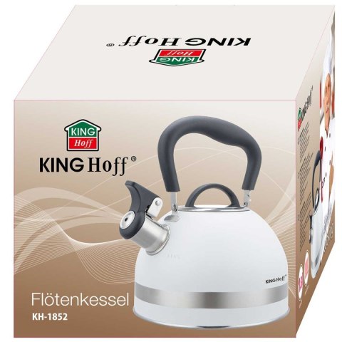 CZAJNIK 1,8L Z GWIZDKIEM KINGHOFF KH-1852 BIAŁY KINGHOFF CZAJNIK 1,8L Z GWIZDKIEM KINGHOFF KH-1852 BIAŁY KINGHOFF