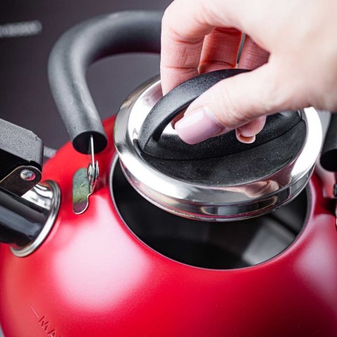 CZAJNIK 1,8L Z GWIZDKIEM KINGHOFF KH-1853 CZERWONY KINGHOFF CZAJNIK 1,8L Z GWIZDKIEM KINGHOFF KH-1853 CZERWONY KINGHOFF