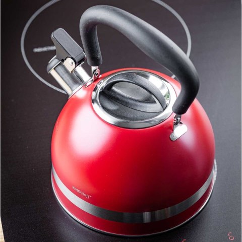 CZAJNIK 1,8L Z GWIZDKIEM KINGHOFF KH-1853 CZERWONY KINGHOFF CZAJNIK 1,8L Z GWIZDKIEM KINGHOFF KH-1853 CZERWONY KINGHOFF