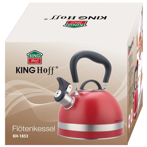CZAJNIK 1,8L Z GWIZDKIEM KINGHOFF KH-1853 CZERWONY KINGHOFF CZAJNIK 1,8L Z GWIZDKIEM KINGHOFF KH-1853 CZERWONY KINGHOFF