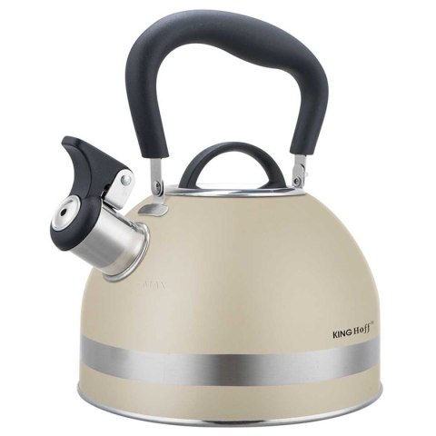 CZAJNIK 1,8L Z GWIZDKIEM KINGHOFF KH-1854 BEŻOWY KINGHOFF CZAJNIK 1,8L Z GWIZDKIEM KINGHOFF KH-1854 BEŻOWY KINGHOFF
