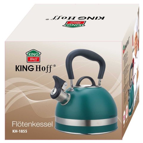 CZAJNIK 1,8L Z GWIZDKIEM KINGHOFF KH-1855 zielony KINGHOFF CZAJNIK 1,8L Z GWIZDKIEM KINGHOFF KH-1855 zielony KINGHOFF