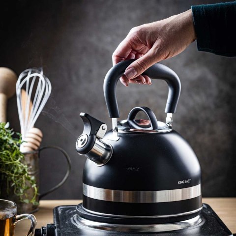 CZAJNIK 1,8L Z GWIZDKIEM KINGHOFF KH-1858 CZARNY KINGHOFF CZAJNIK 1,8L Z GWIZDKIEM KINGHOFF KH-1858 CZARNY KINGHOFF