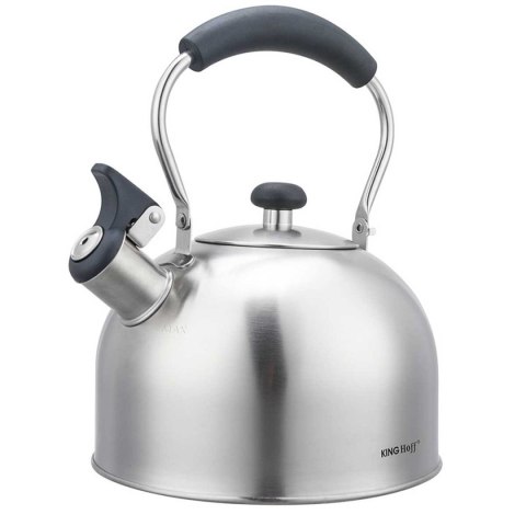 CZAJNIK 2,5L Z GWIZDKIEM KINGHOFF KH-1859 SREBRNY KINGHOFF CZAJNIK 2,5L Z GWIZDKIEM KINGHOFF KH-1859 SREBRNY KINGHOFF